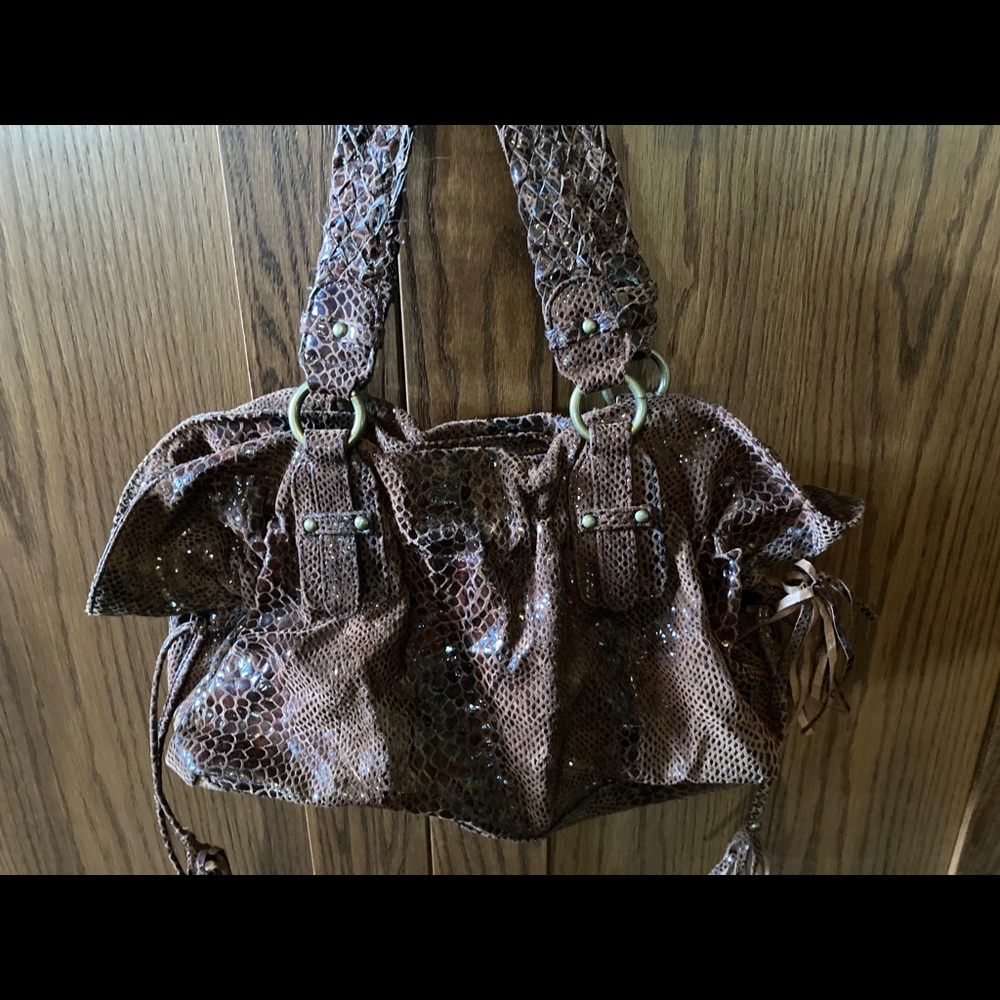 Designer Suede handbag